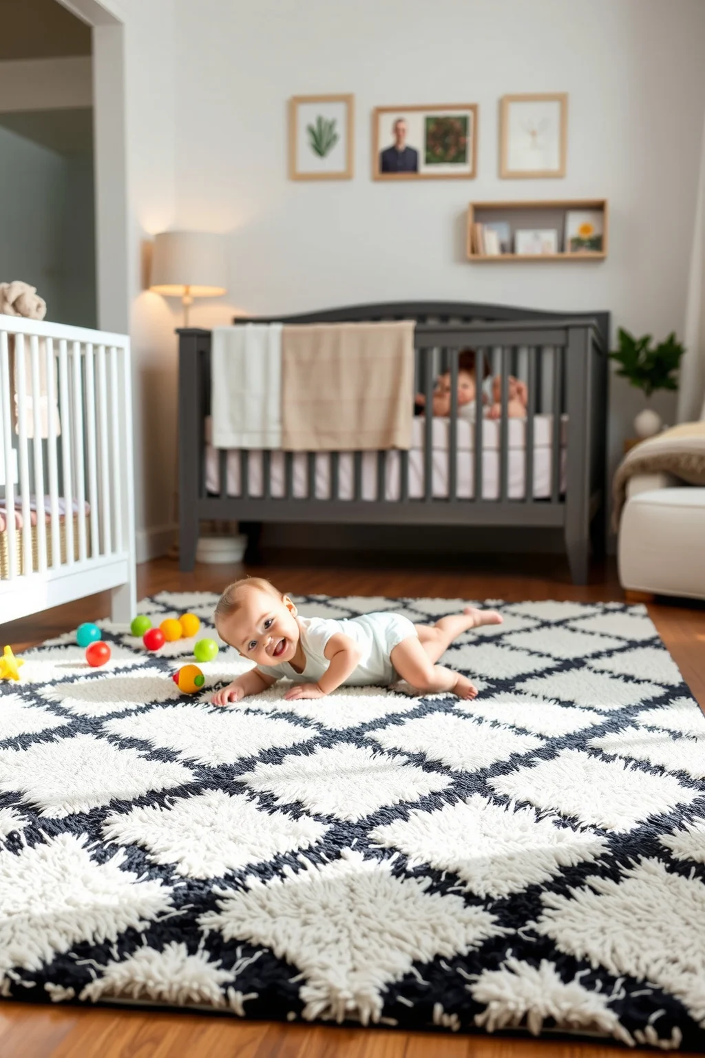 5. Cozy Monochrome Rugs