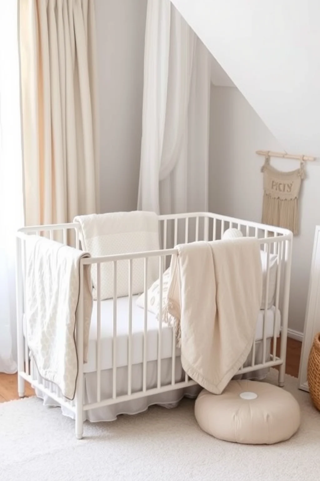 5. Minimalist Crib Bedding