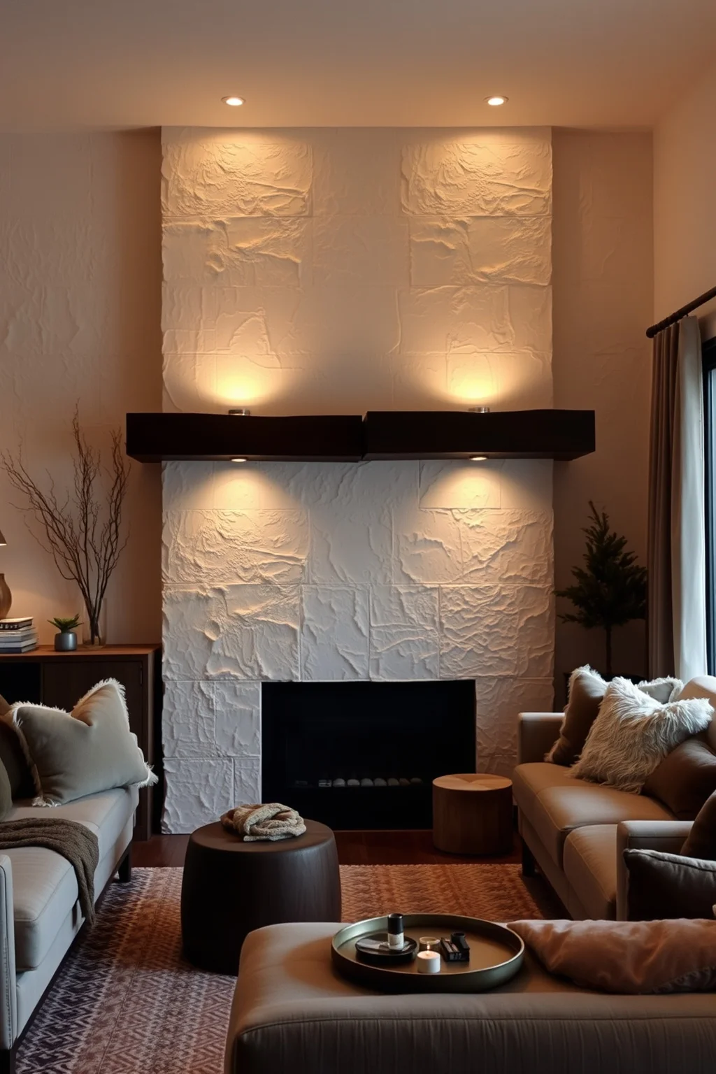 5. Textured Walls