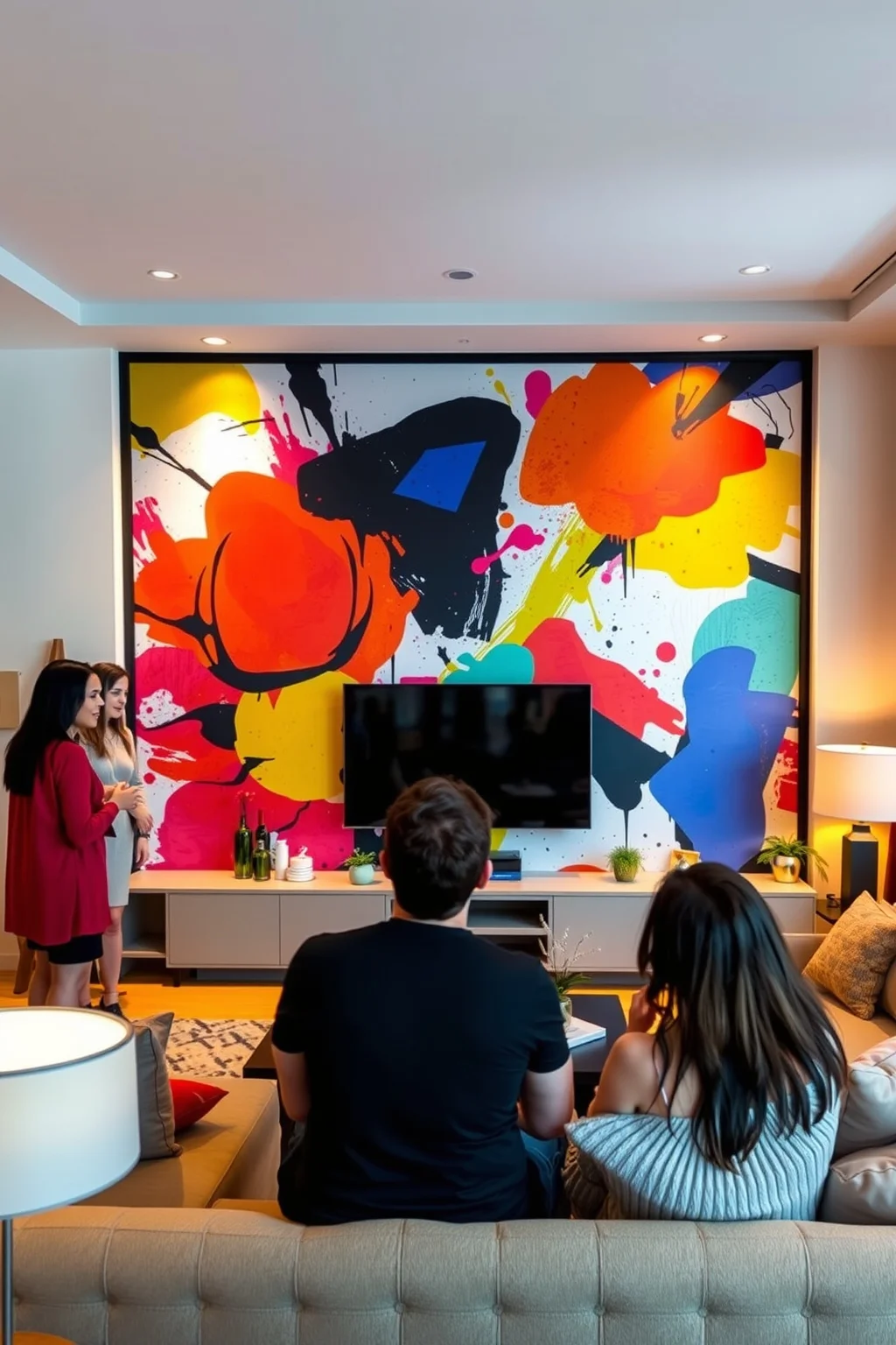 6. Artistic Mural or Canvas
