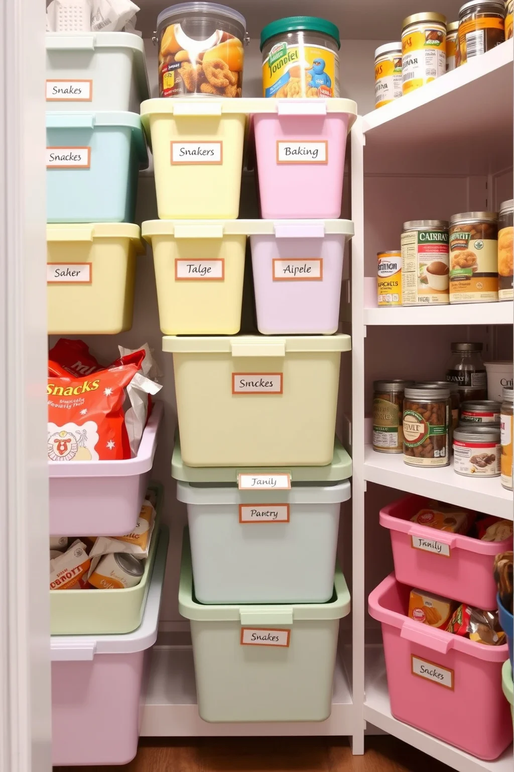 6. Color-Coded Organizing Bins