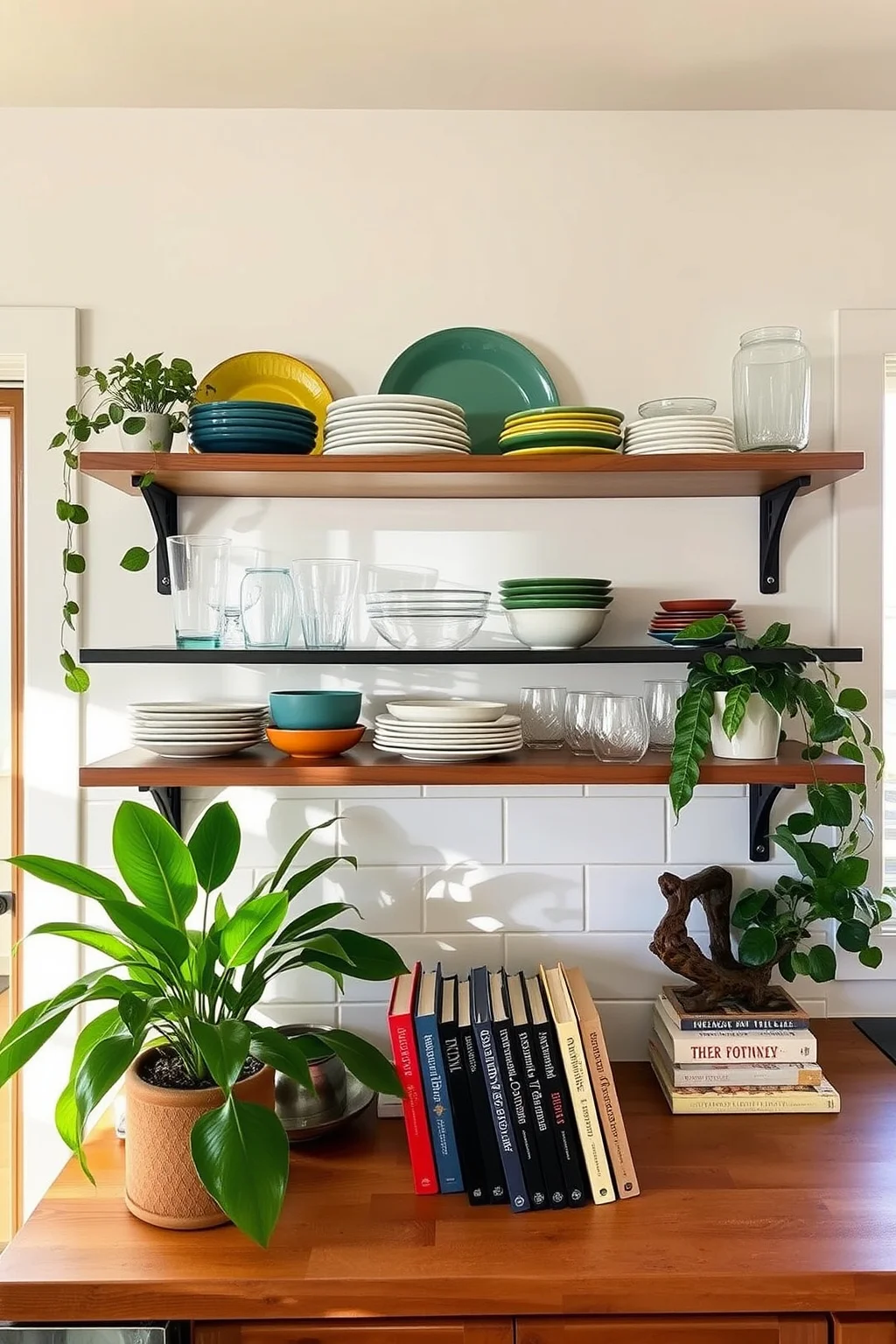 6. Open Shelving