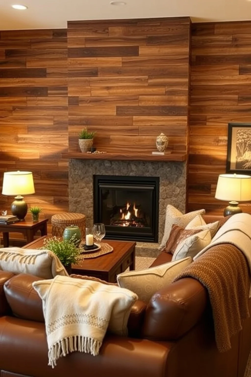 6. Rustic Wood Paneling