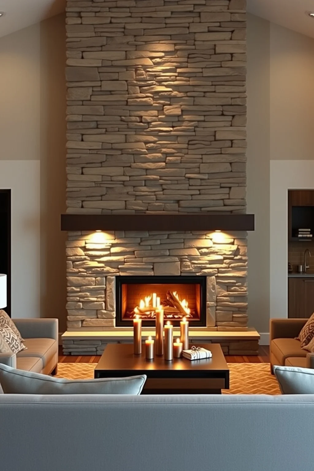 6. Stone Accent Wall