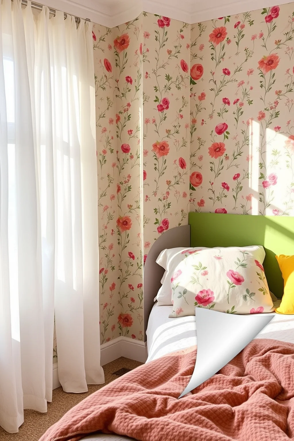 6. Whimsical Wallpaper