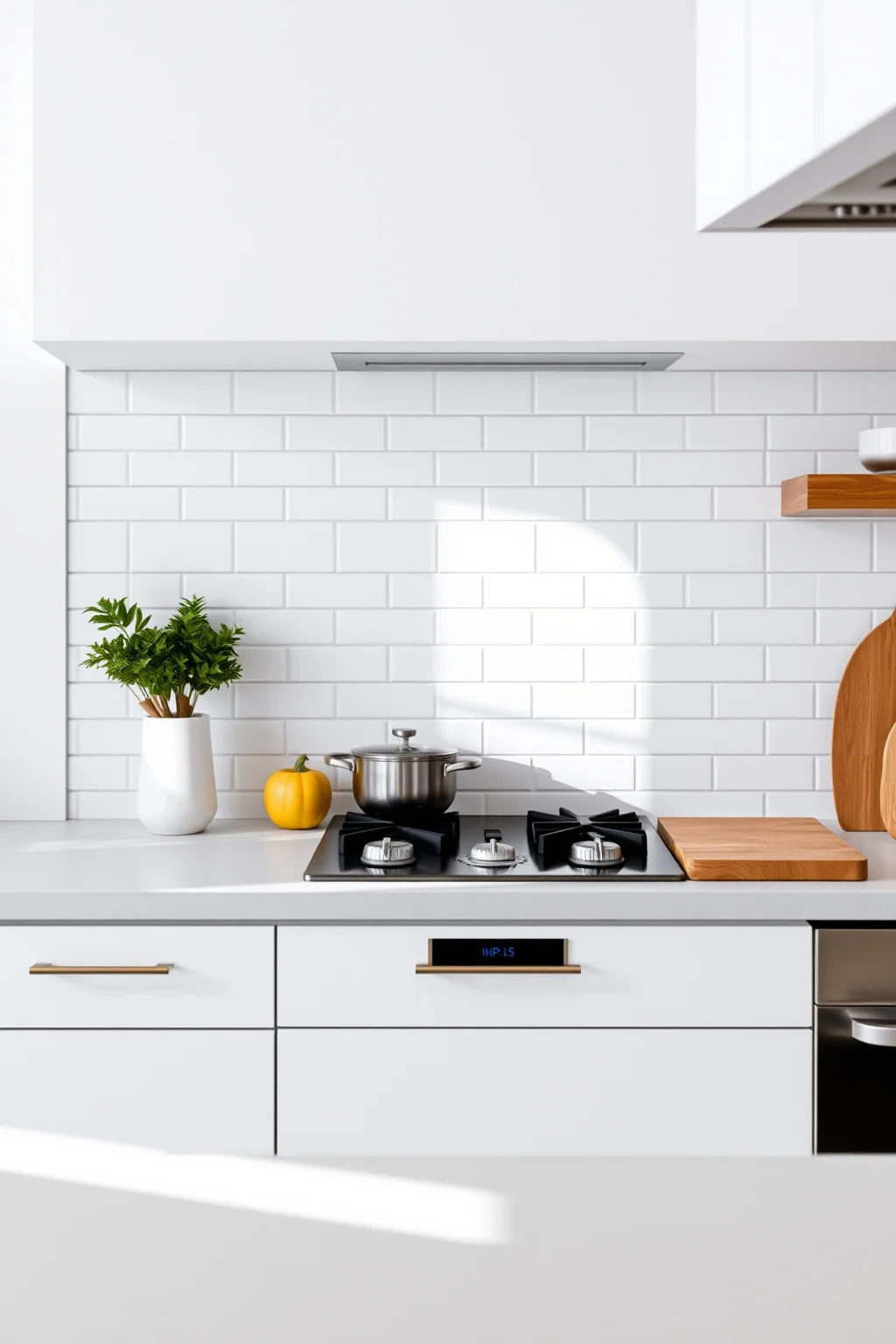 7. Minimalist Backsplash