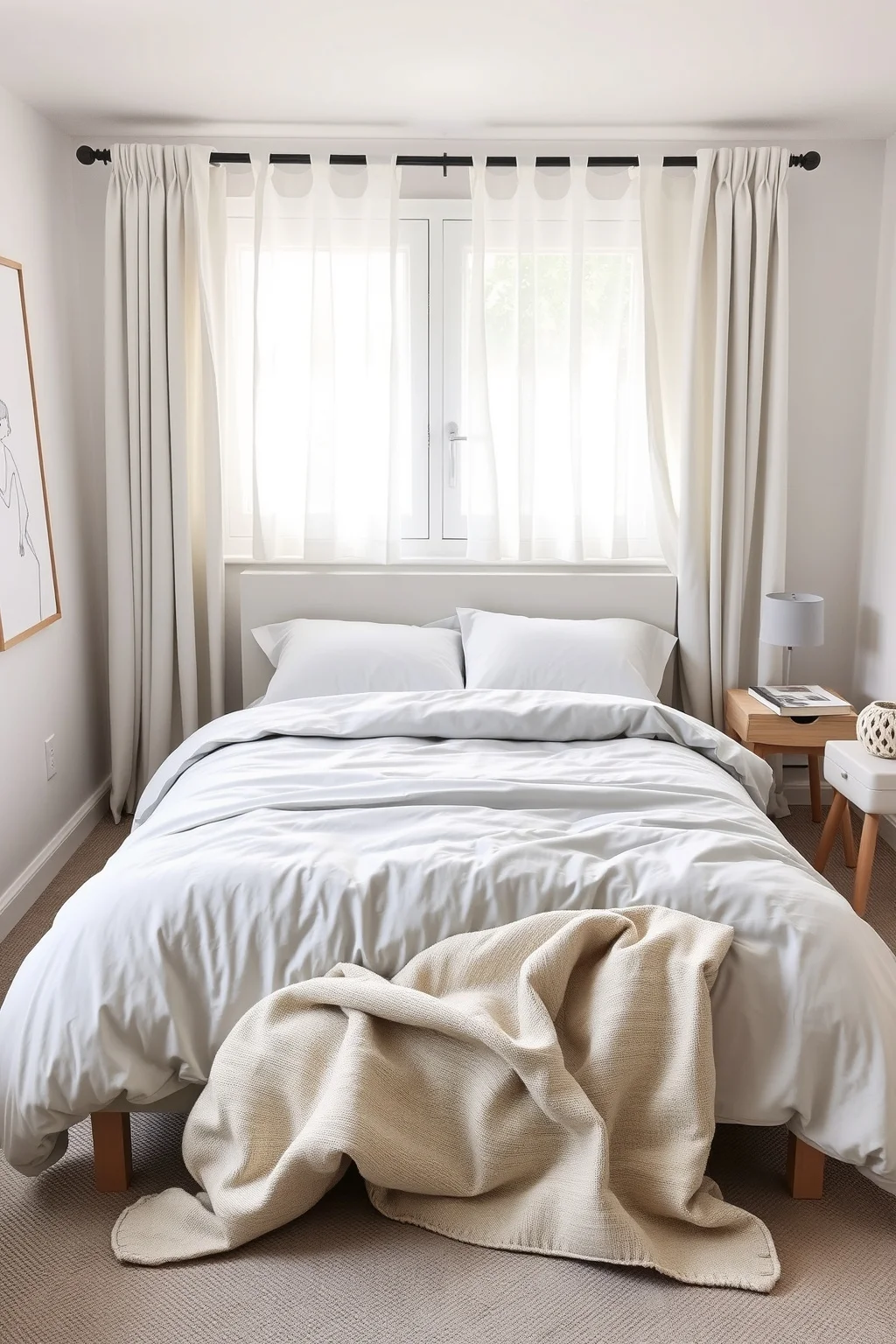 7. Minimalistic Bedding