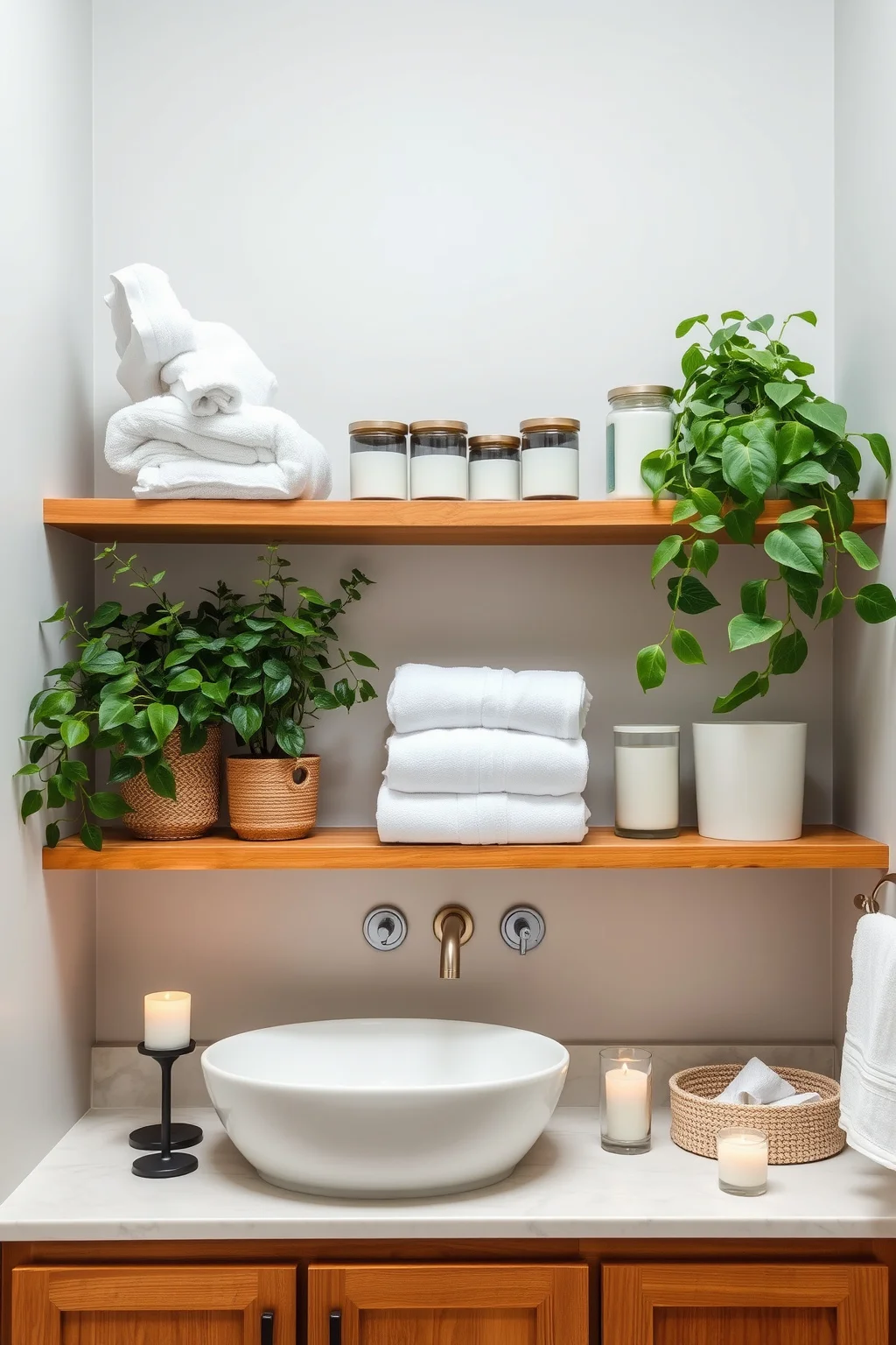 7. Open Shelving for Storage