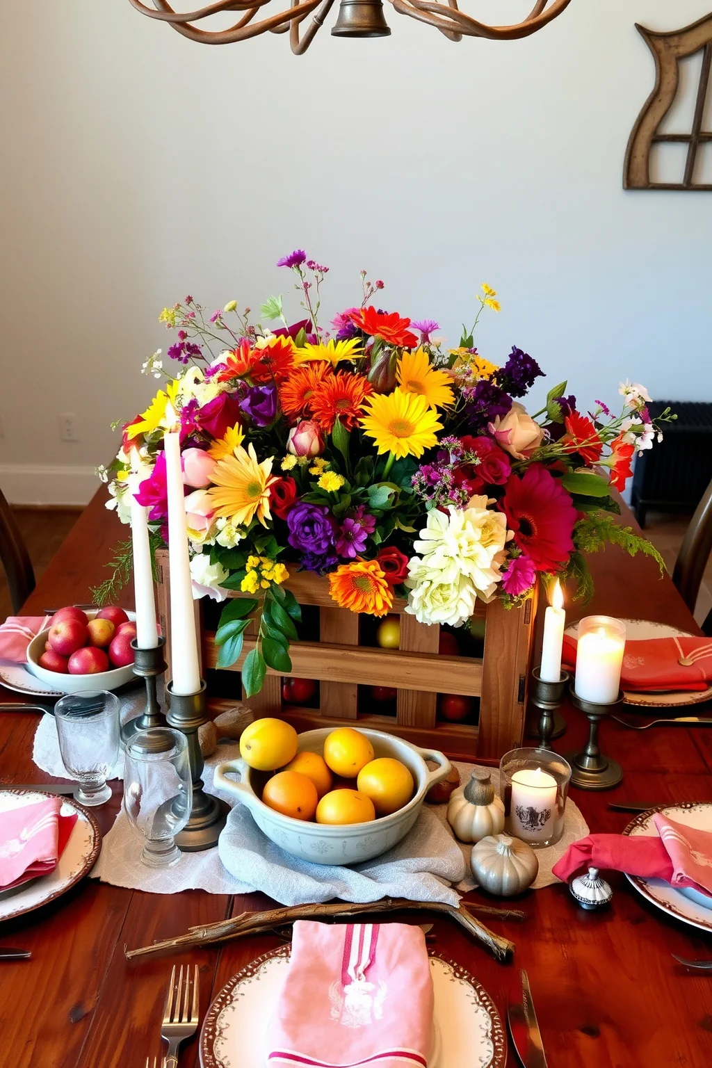 7. Rustic Centerpieces