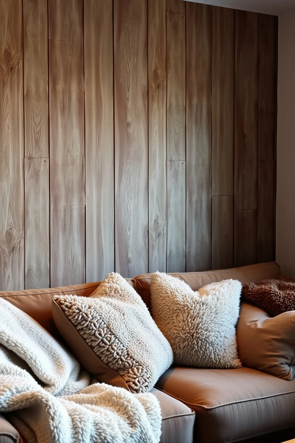 7. Textured Wood Paneling
