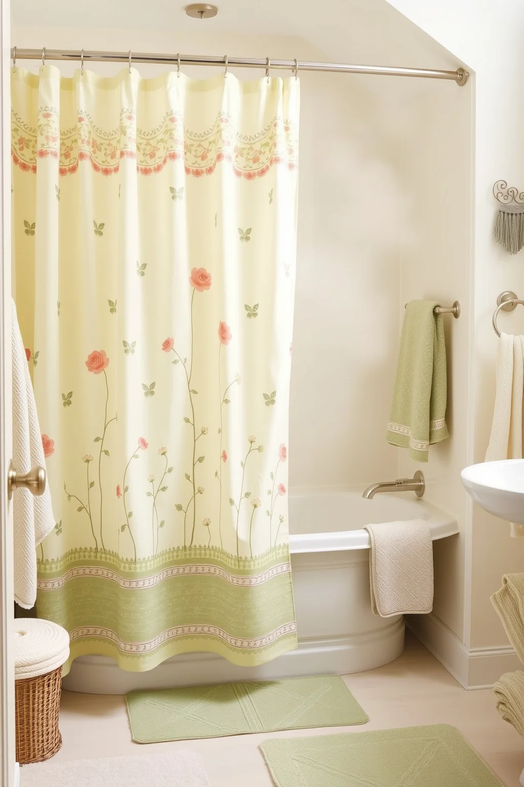 8. Decorative Shower Curtains