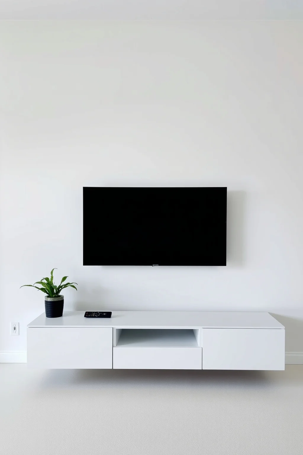 8. Minimalist Floating TV Stand