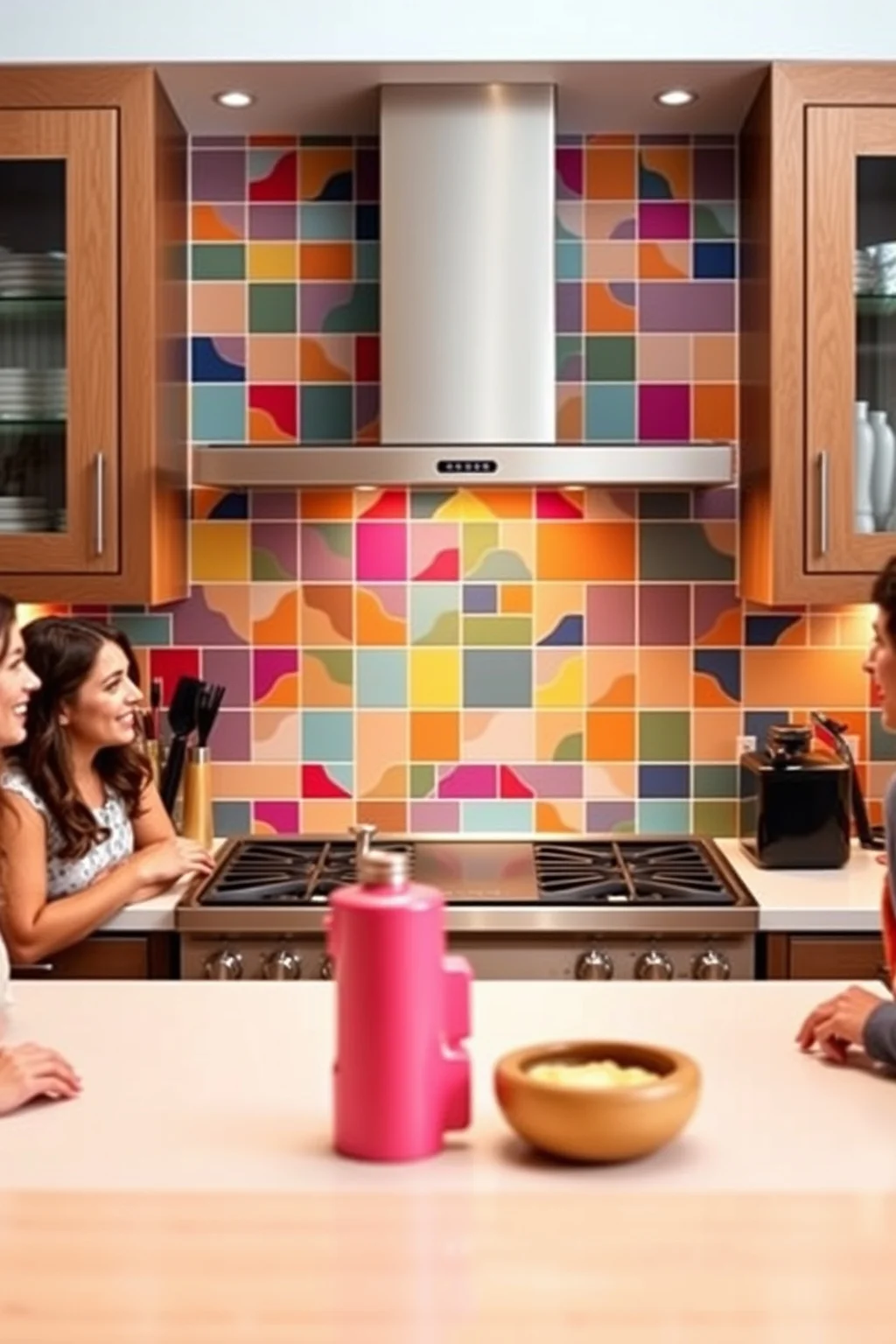 9. Bold Backsplash