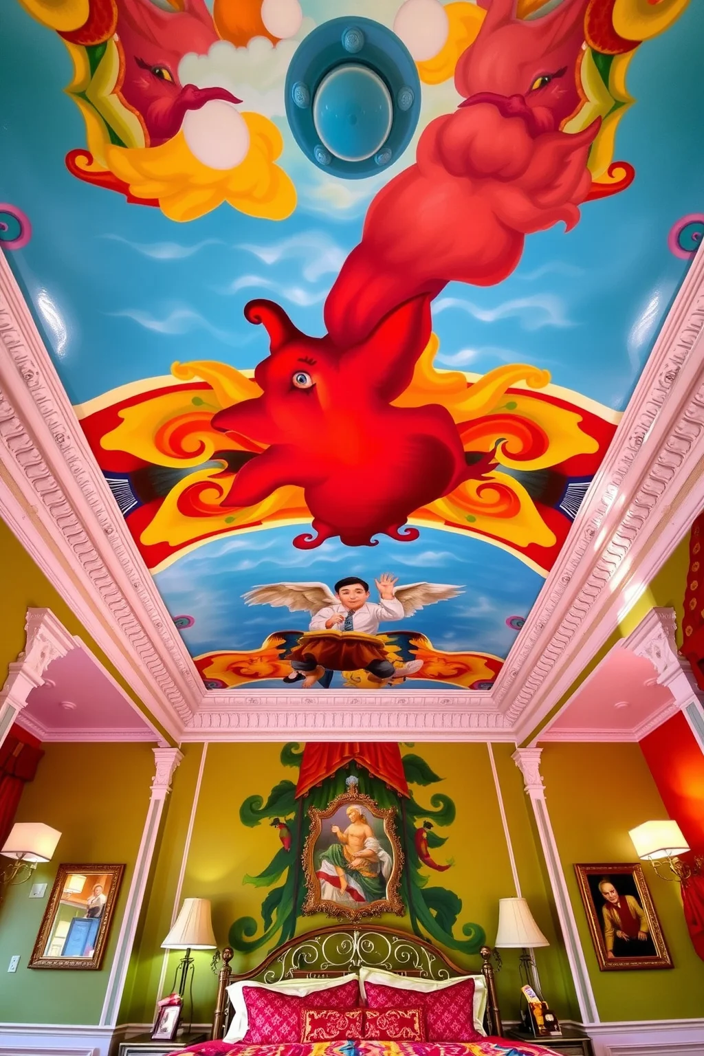 9. Colorful Ceiling Designs