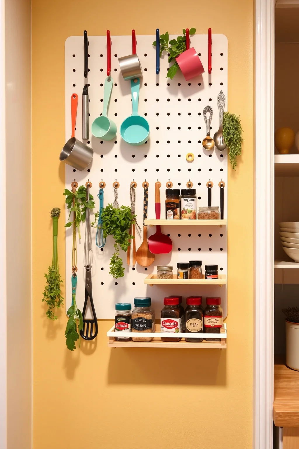 9. Pegboard for Versatile Storage