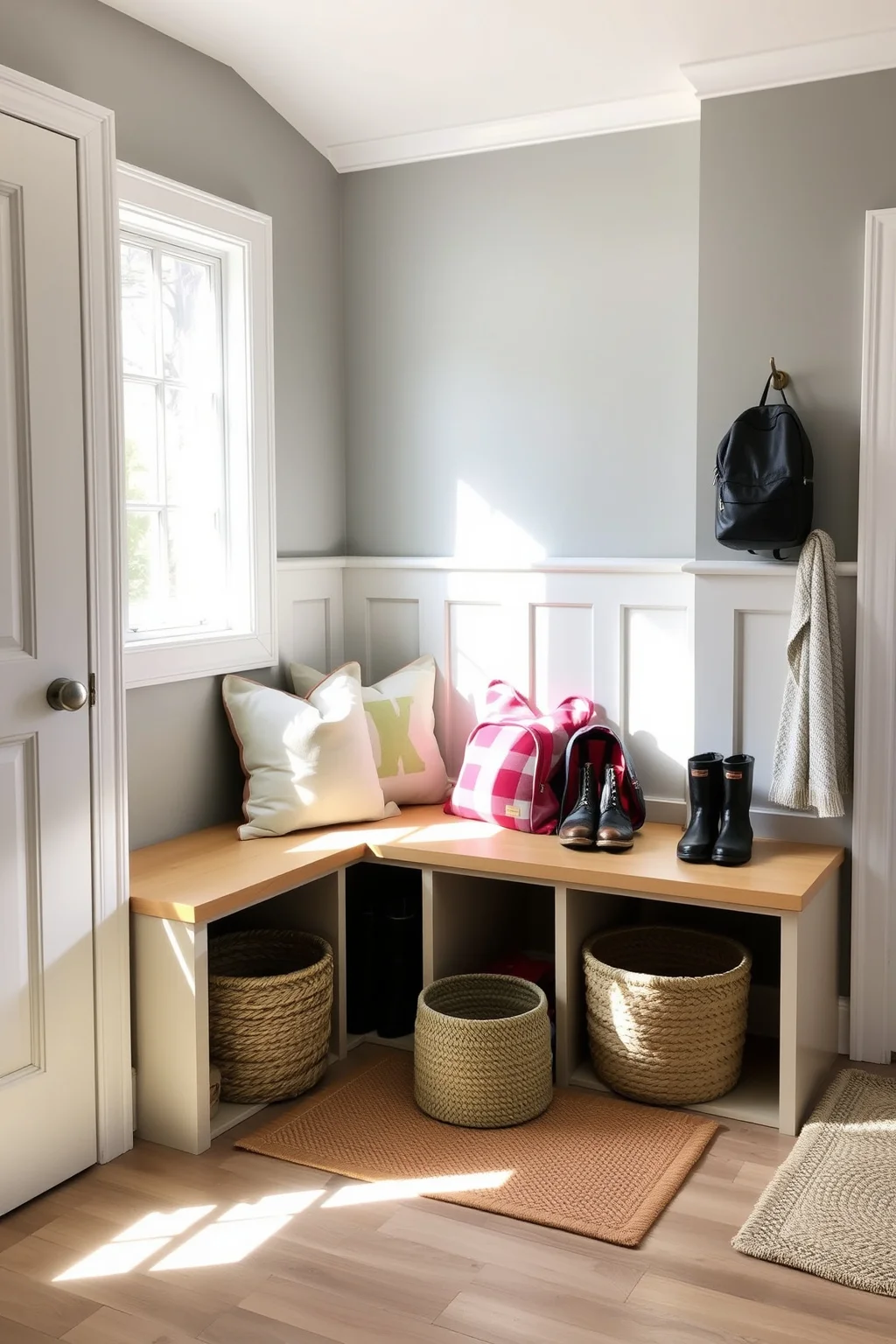 1. Built-in Bench with Storage