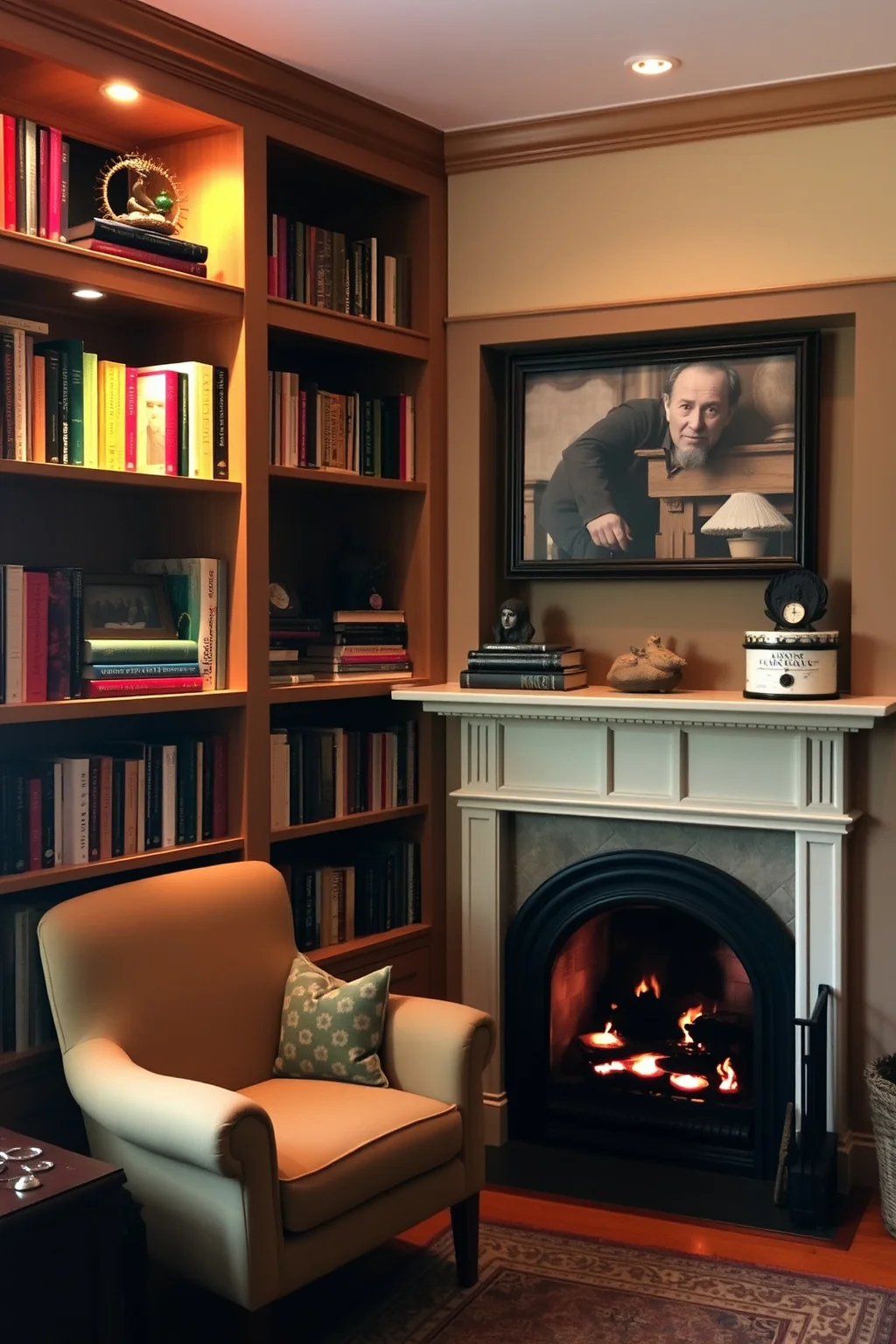 1. Built-In Bookshelves