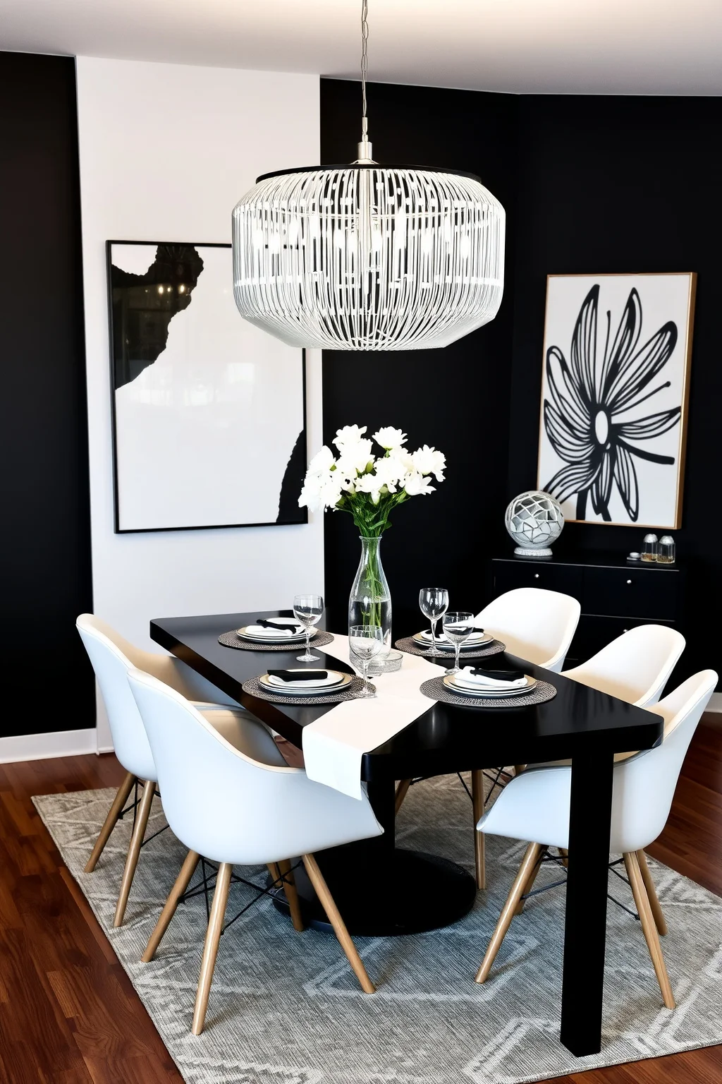 1. Classic Black and White
