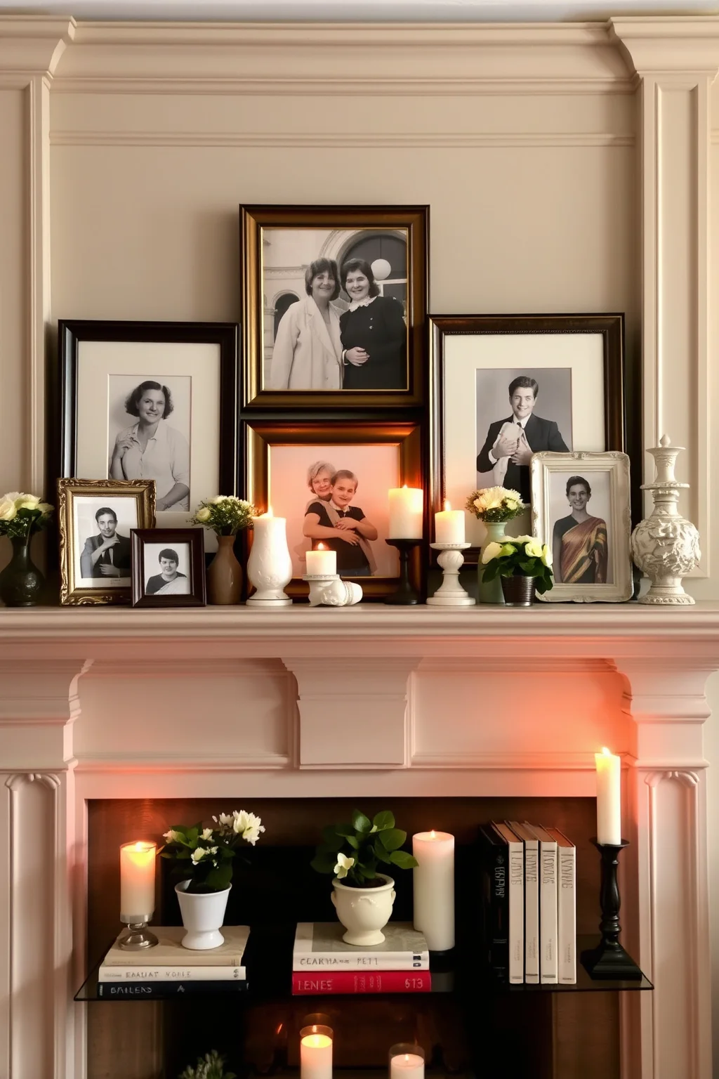 1. Classic Mantel Display