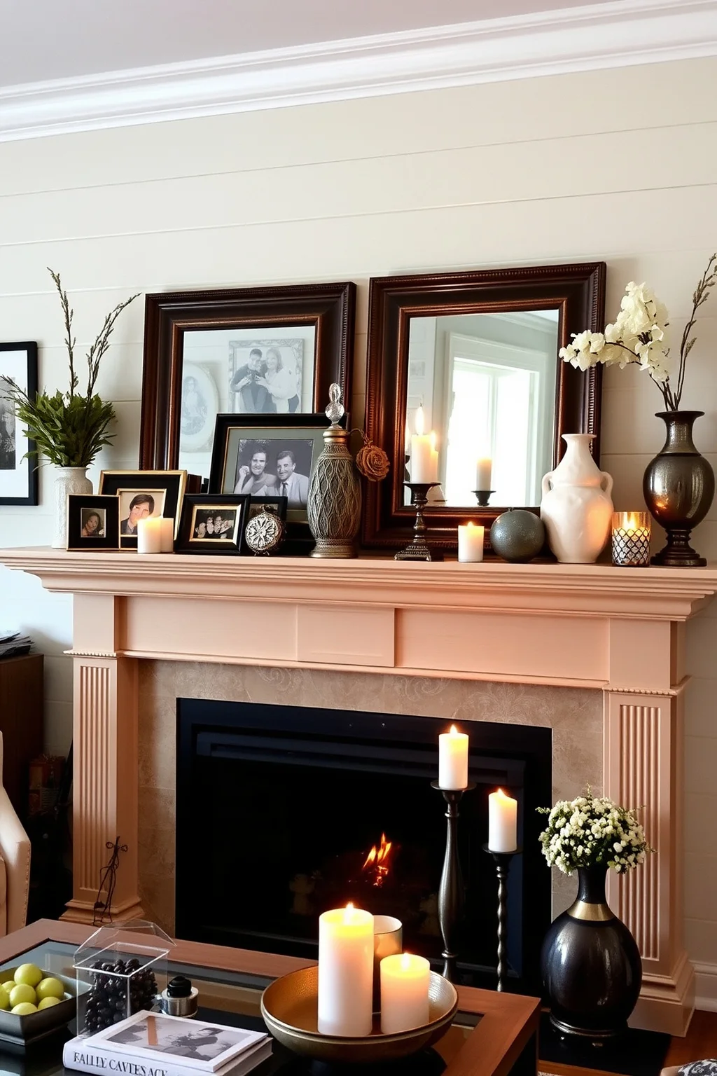 1. Classic Mantel Display