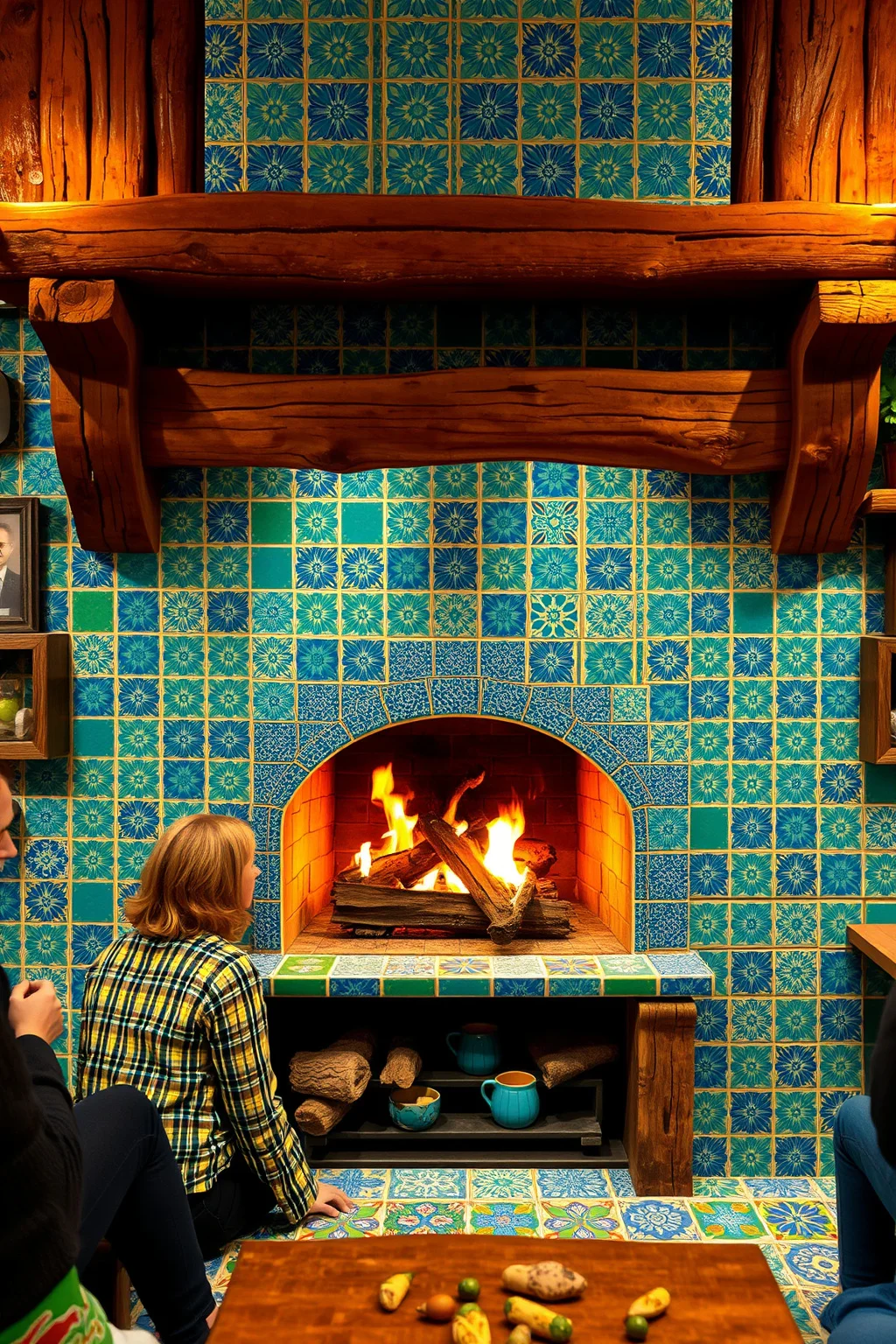 1. Colorful Tile Surround