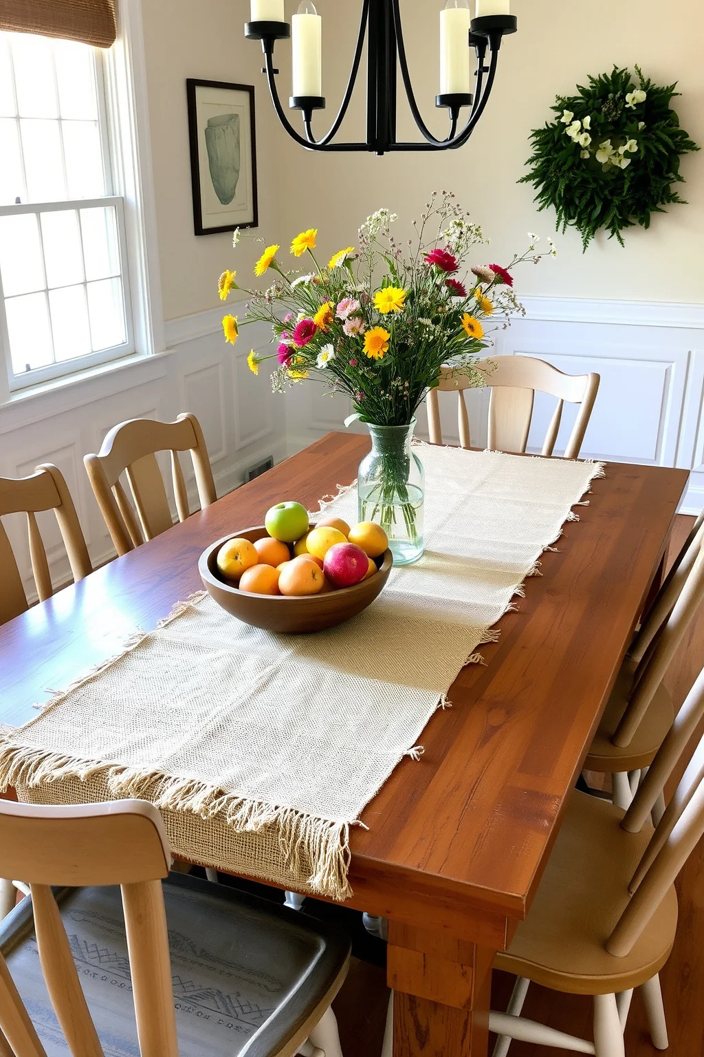 1. Farmhouse Table Centerpiece