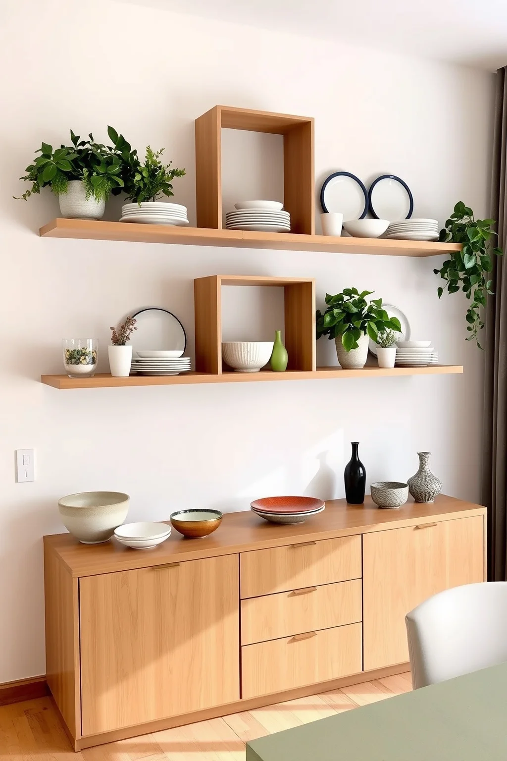 1. Floating Shelves