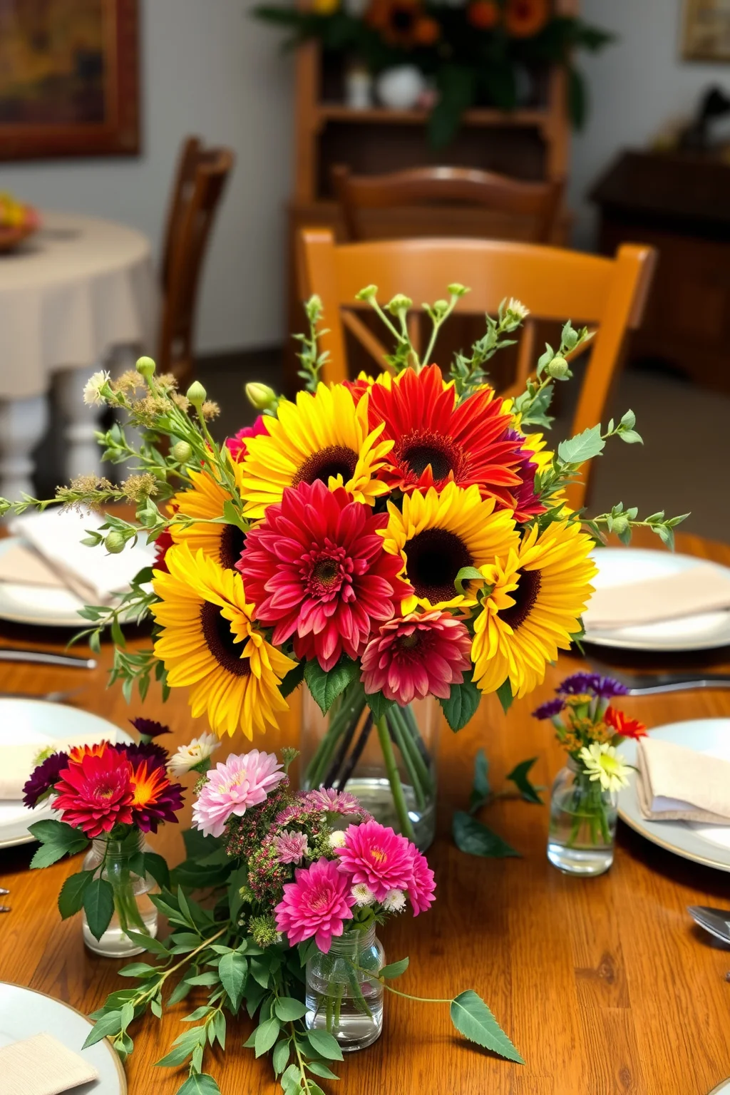 1. Fresh Flower Centerpiece