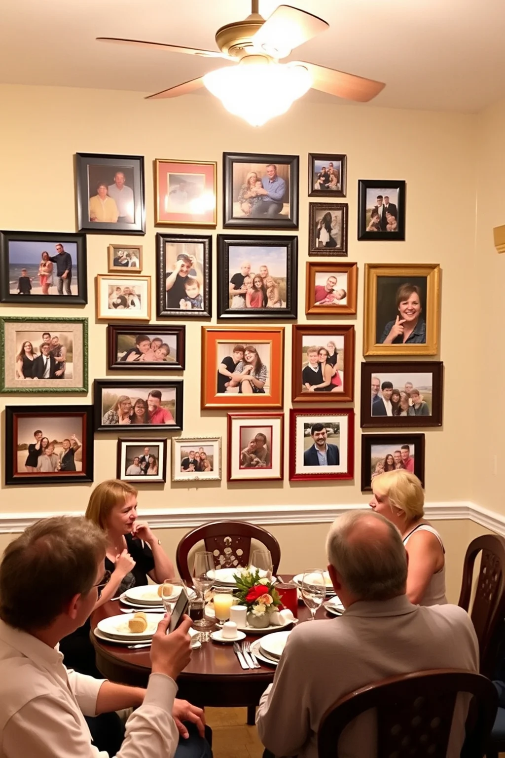 1. Gallery Wall of Family Photos