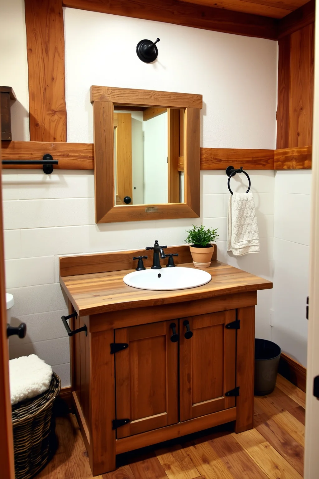 1. Reclaimed Wood Accents