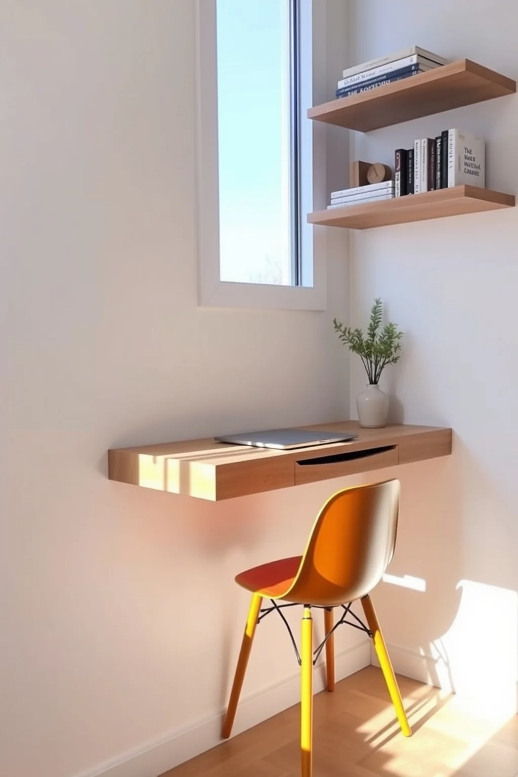 1. Wall-Mounted Desks