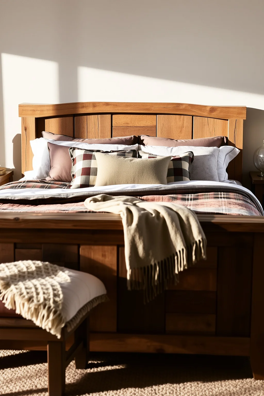 1. Wooden Bed Frame