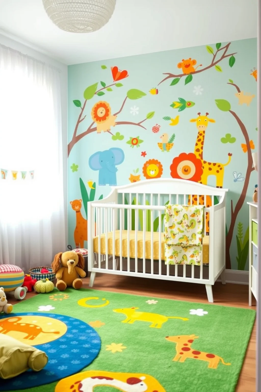 10. Animal-Themed Accent Wall