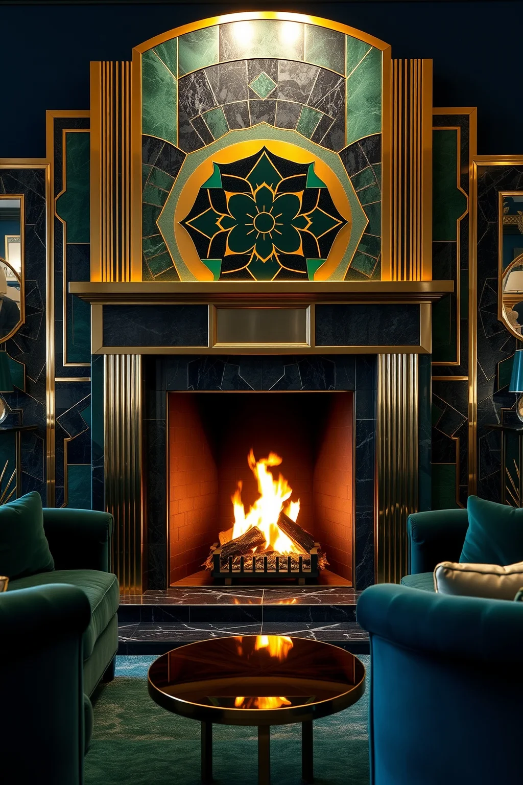 10. Art Deco Fireplace