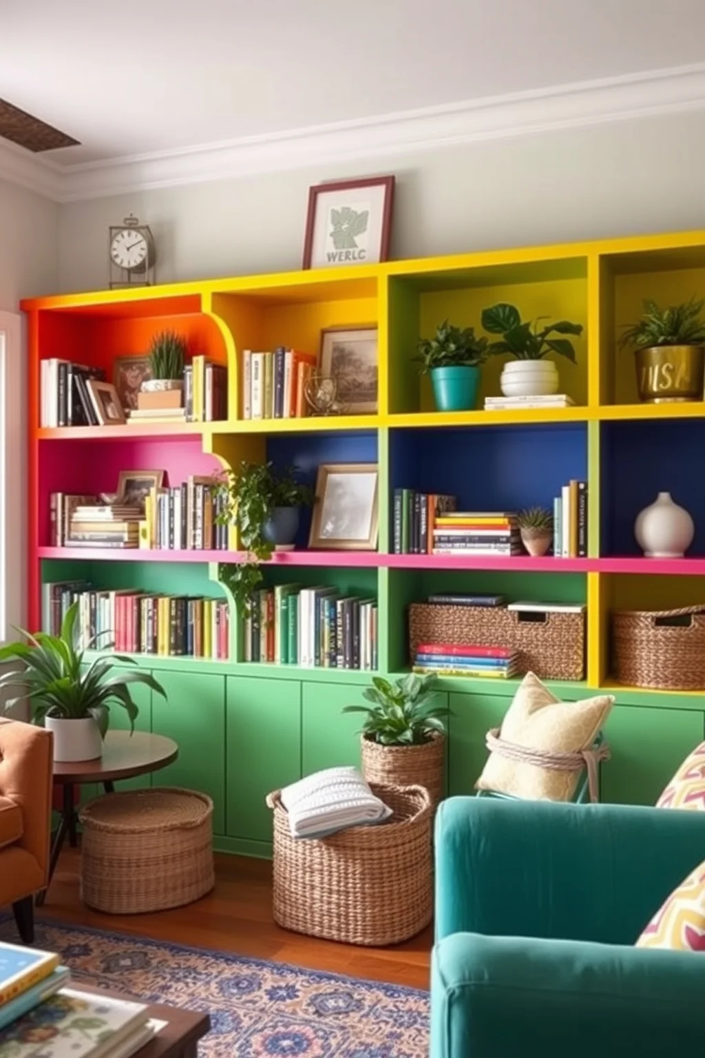 10. Colorful Shelving