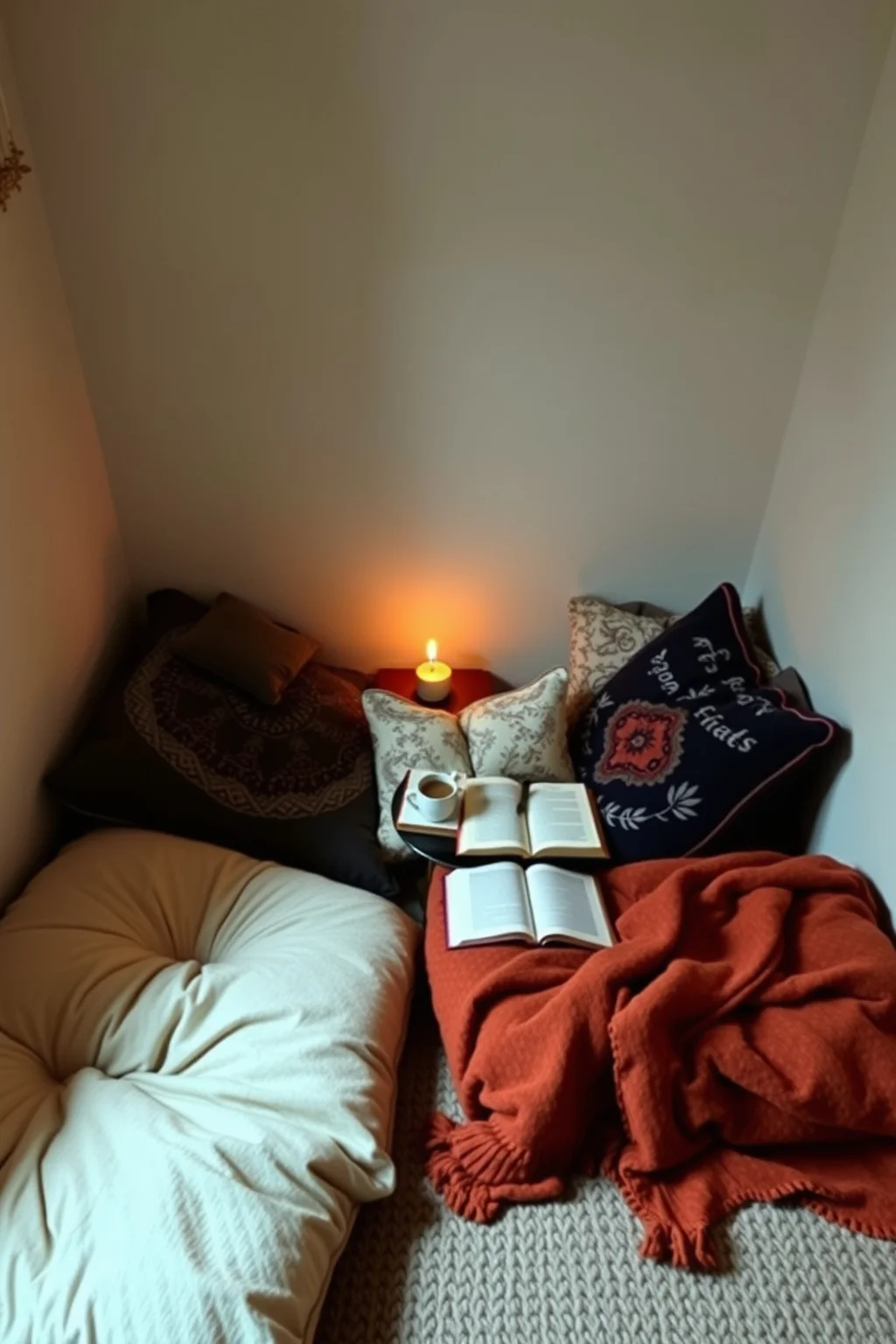 10. Cozy Nook with Floor Cushions