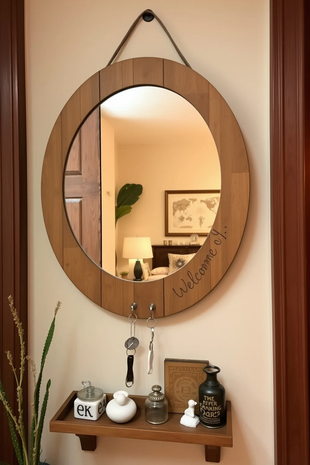 10. Rustic Mirror