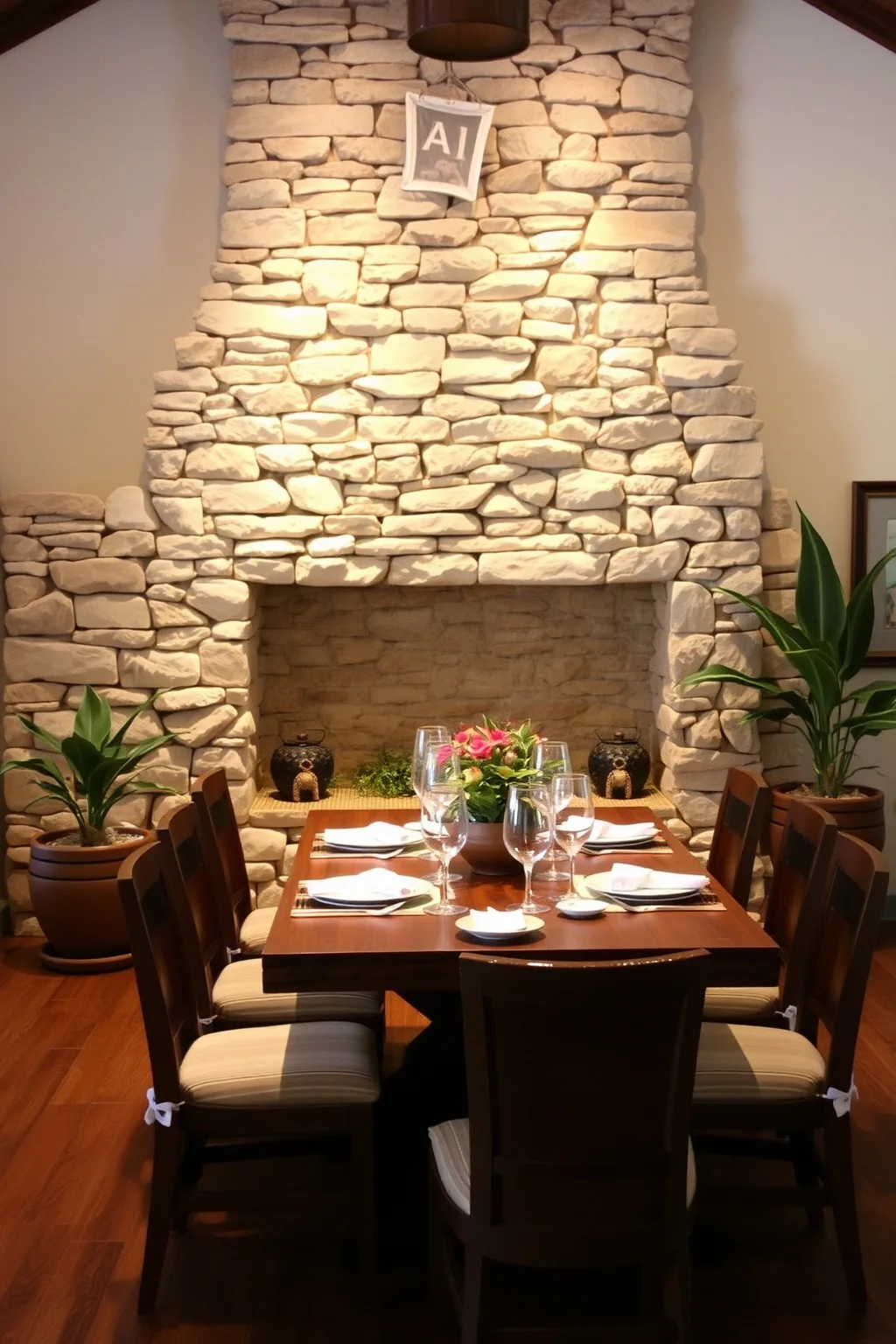 10. Stone Accent Wall