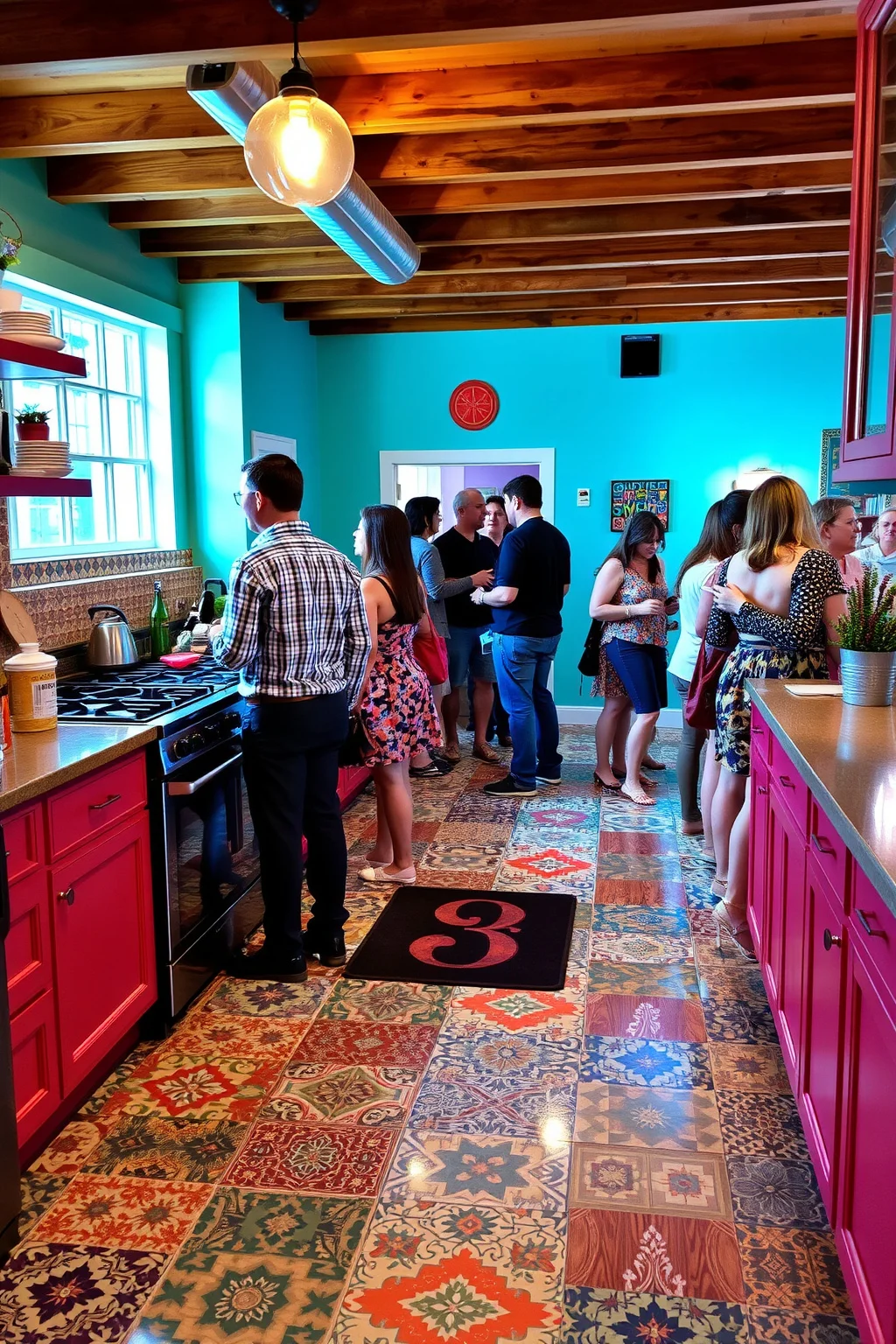 10. Vibrant Flooring