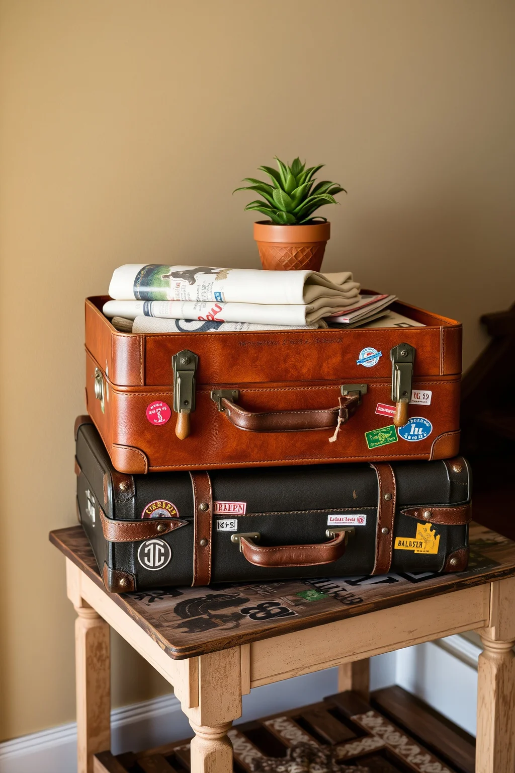 11. A Vintage Suitcase