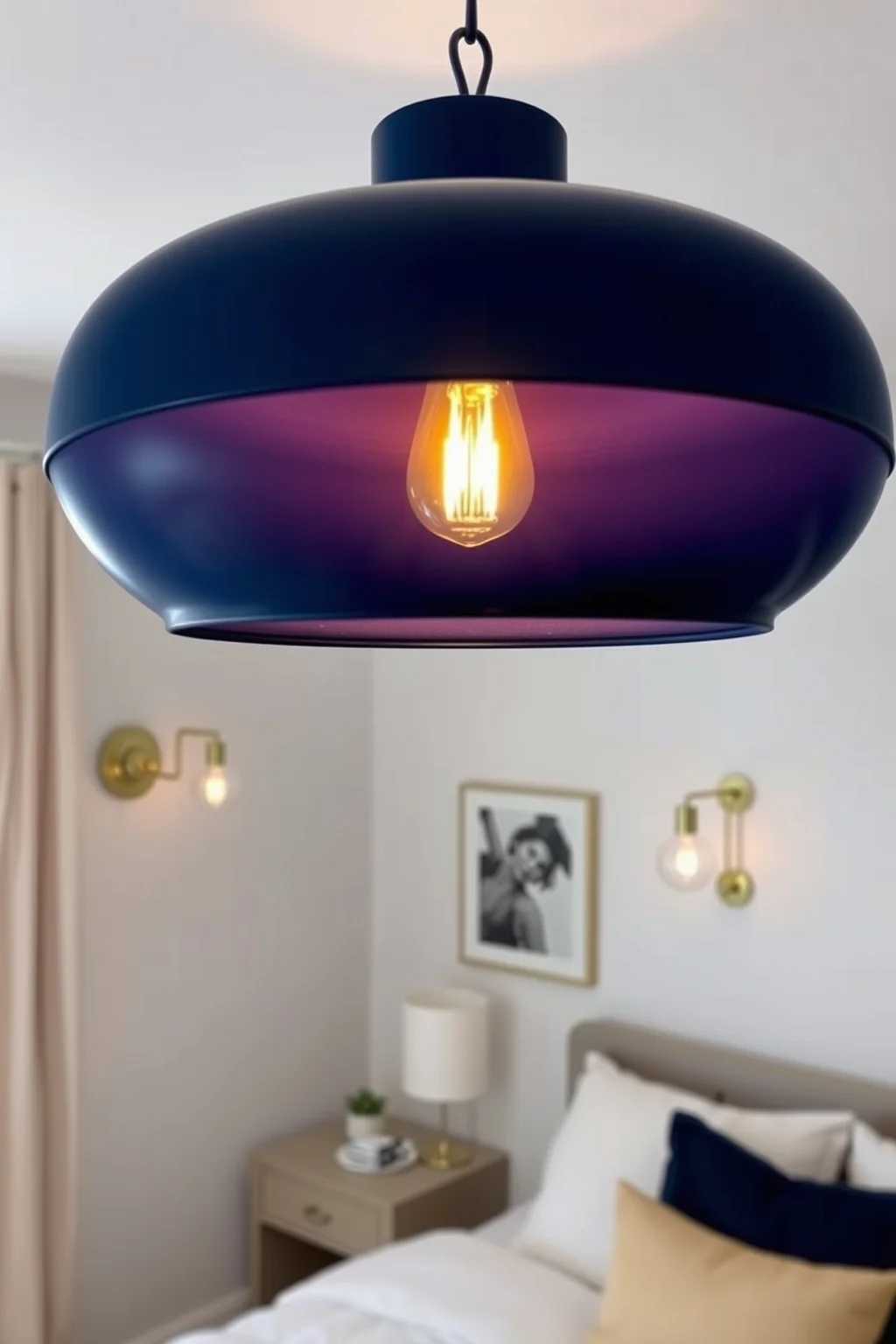 11. Dark Blue Lighting Fixtures