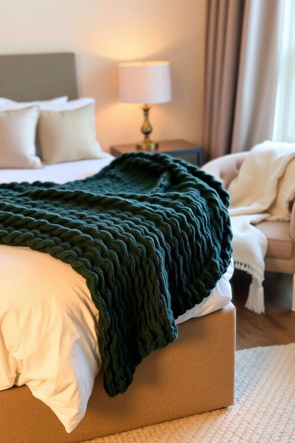 11. Dark Green Throw Blankets