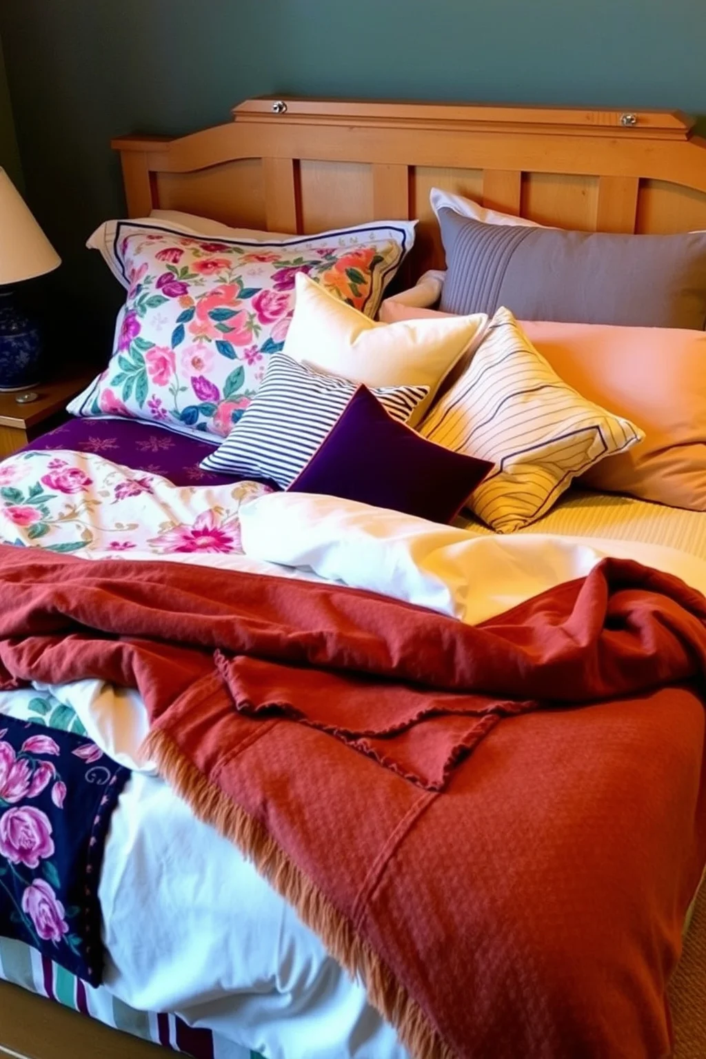 11. Eclectic Bedding