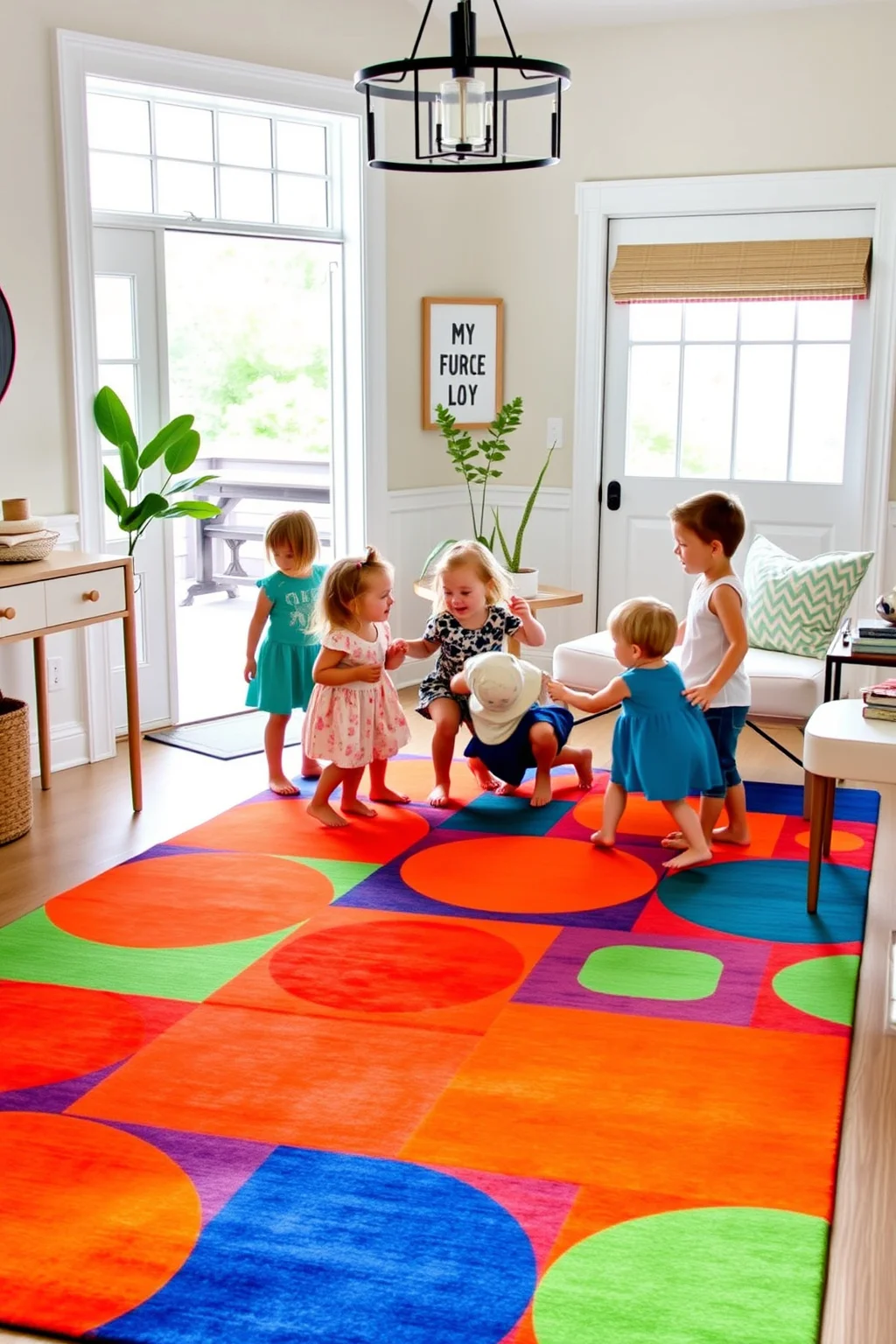 11. Geometric Pattern Rug