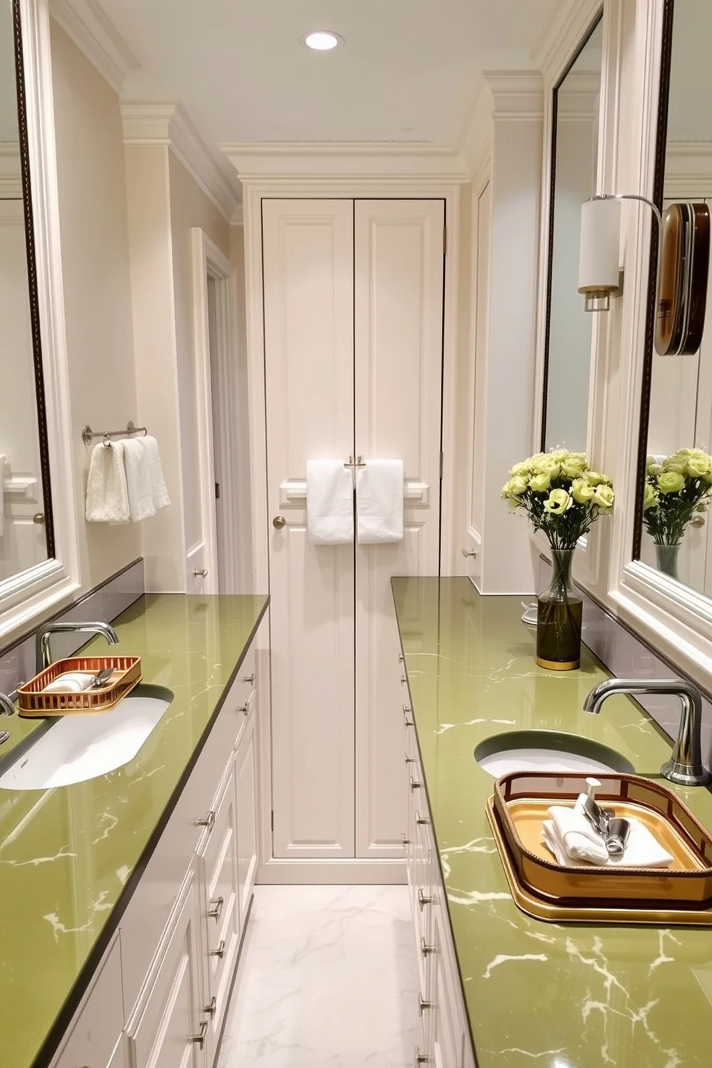 11. Olive Green Countertops