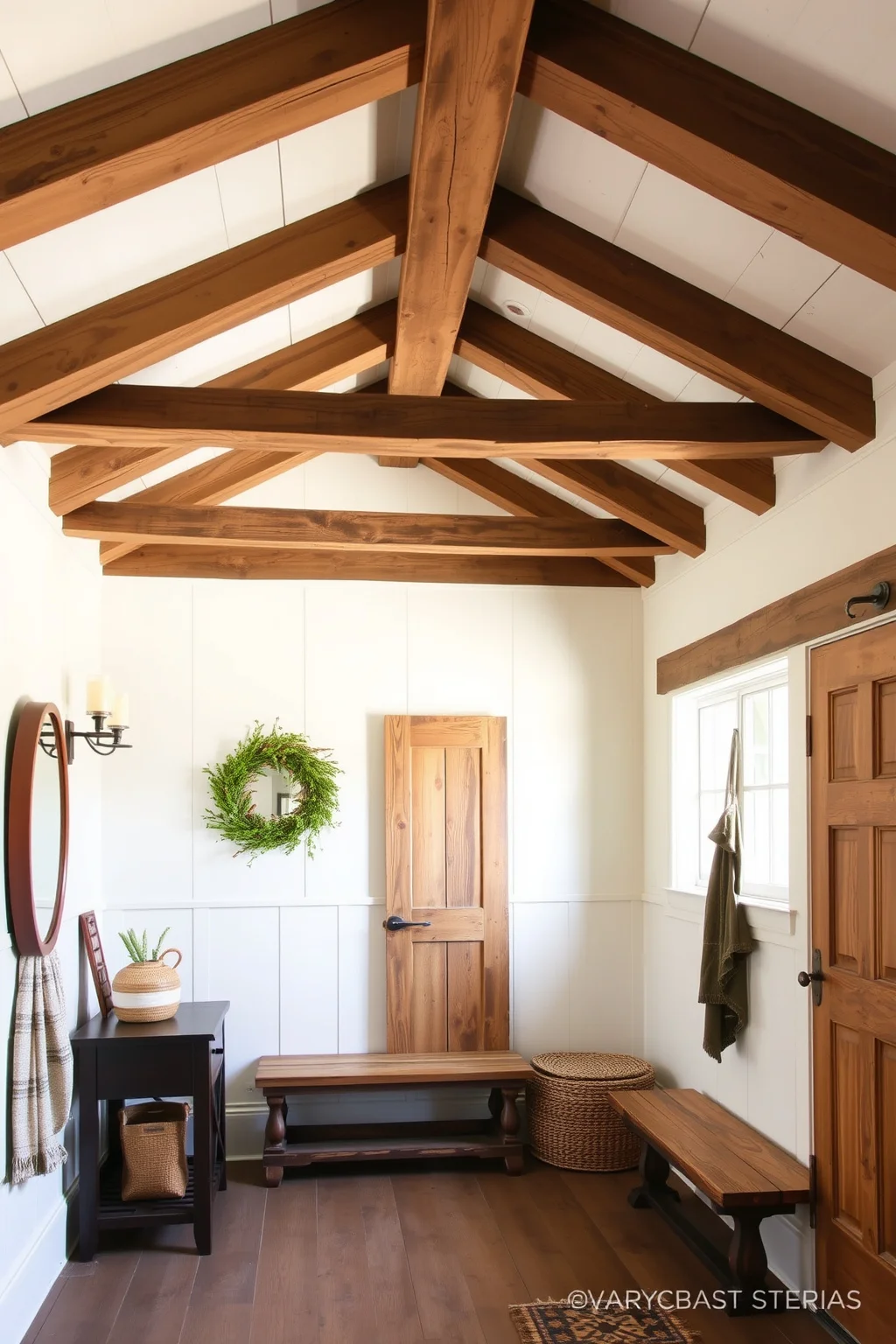 11. Rustic Wood Beams
