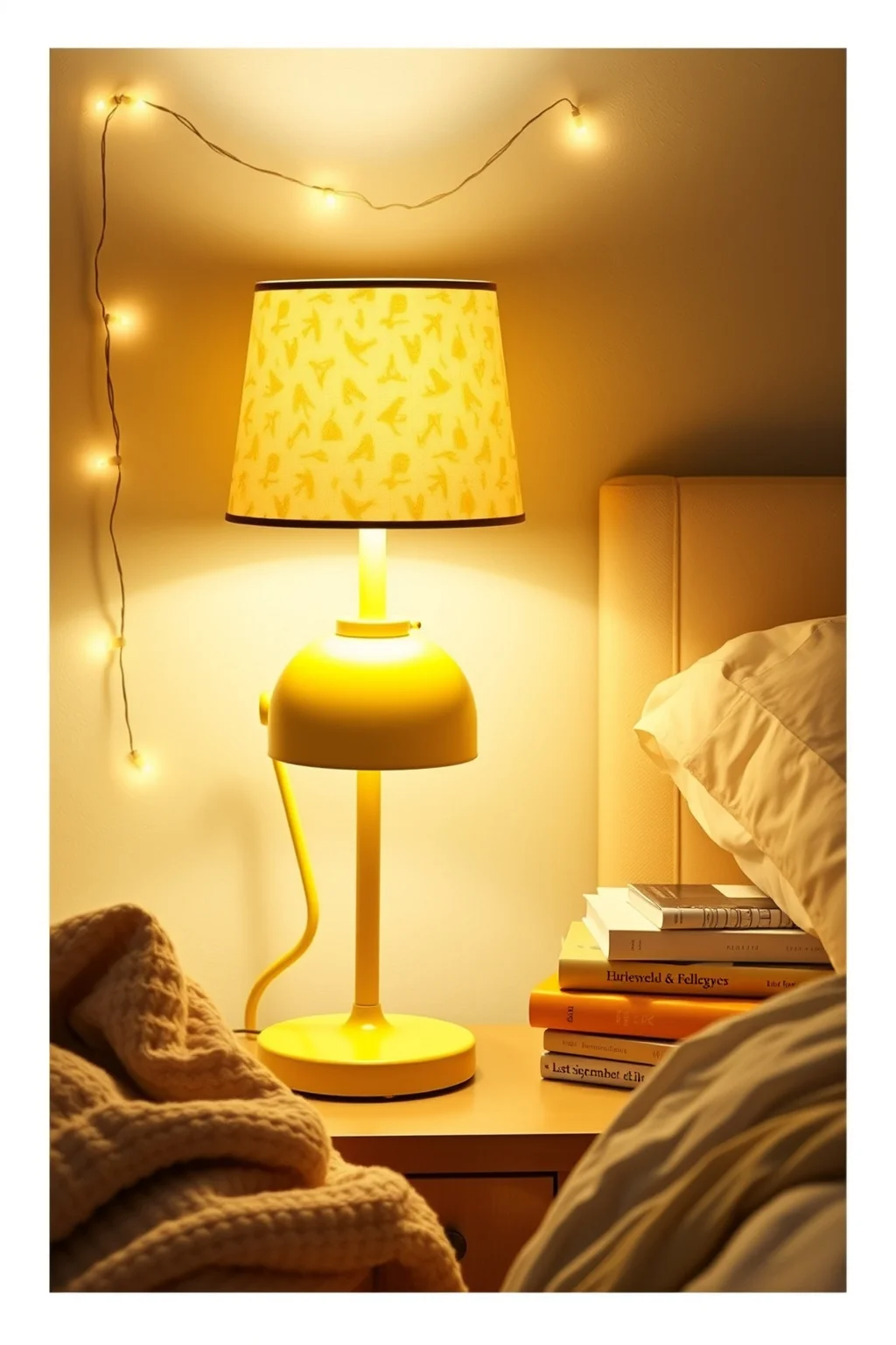 11. Yellow Lighting Fixtures