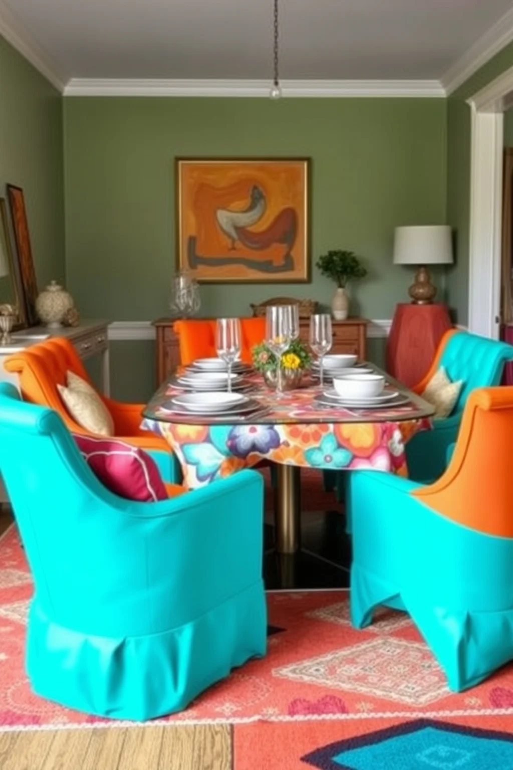 12. Colorful Accent Chairs