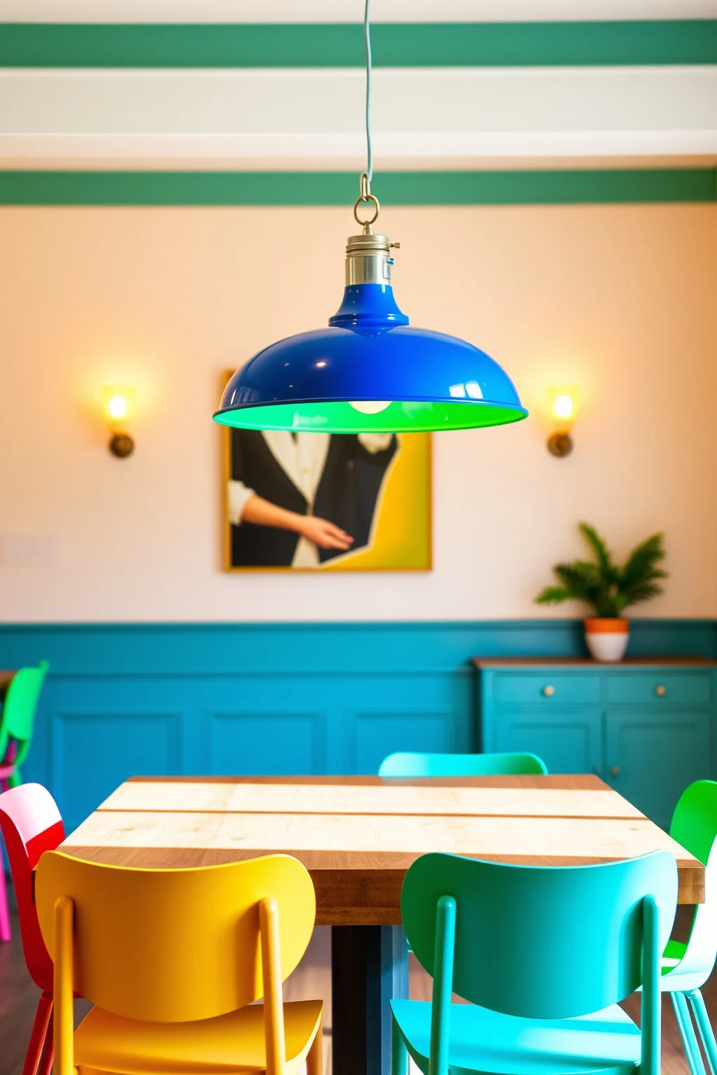 12. Colorful Lighting Fixtures