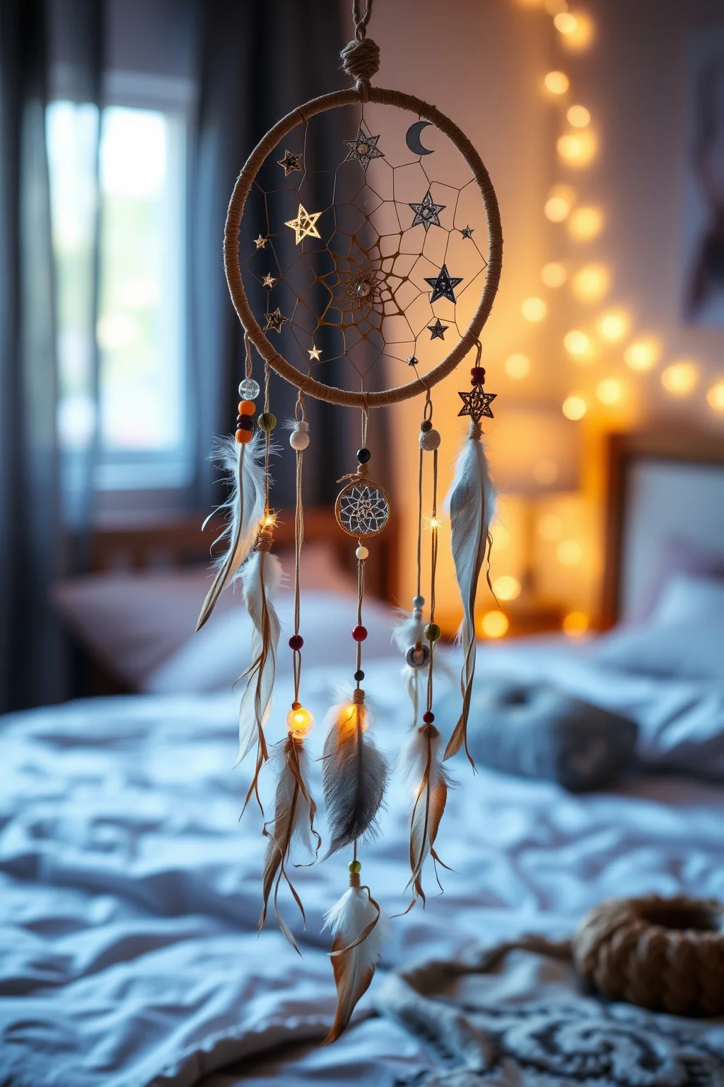 12. Dreamcatchers with Celestial Themes